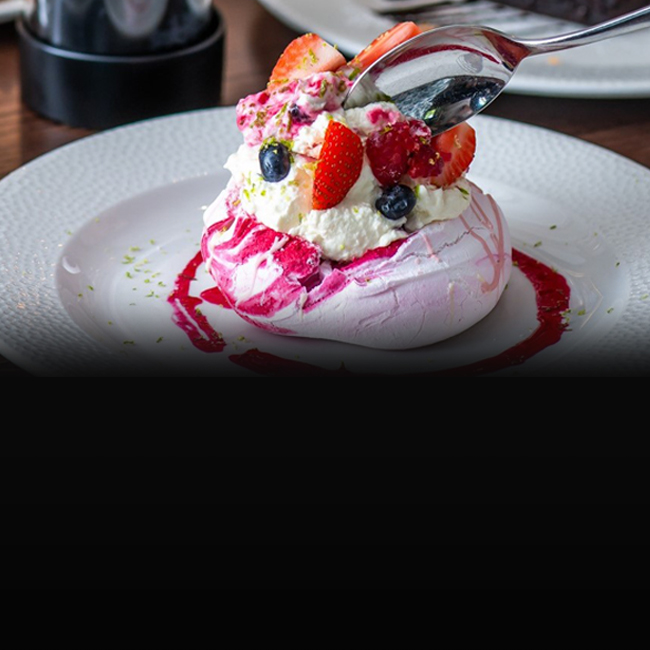 Dessert menu at The Pine Marten