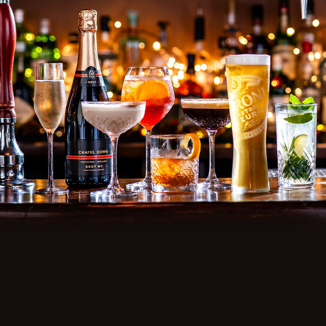 Wine & Drinks menu at The Pine Marten