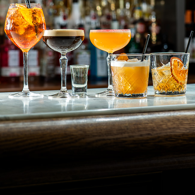 Wine & Drinks menu at The Pine Marten