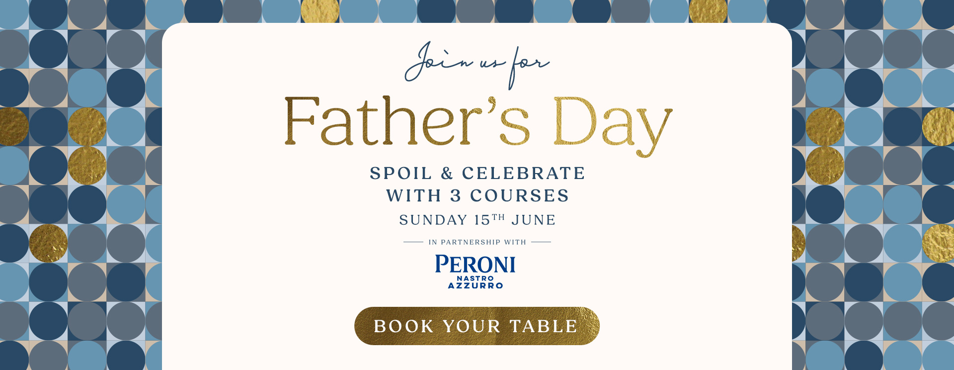 Father’s Day menu Harrogate