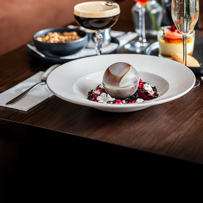 Dessert menu at The Pine Marten