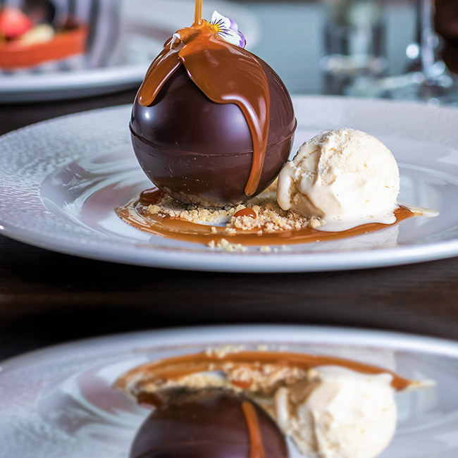 Dessert menu at The Pine Marten