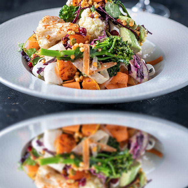 Vegan menu at The Pine Marten